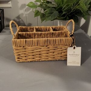 Hearth & Hand Woven Utensil Caddy - Natural Tan